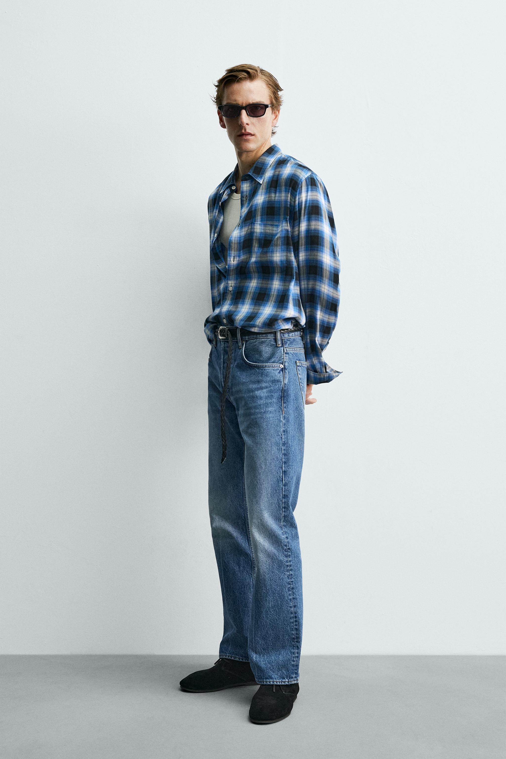 CHEMISE FLUIDE À CARREAUX AARON LEVINE X ZARA